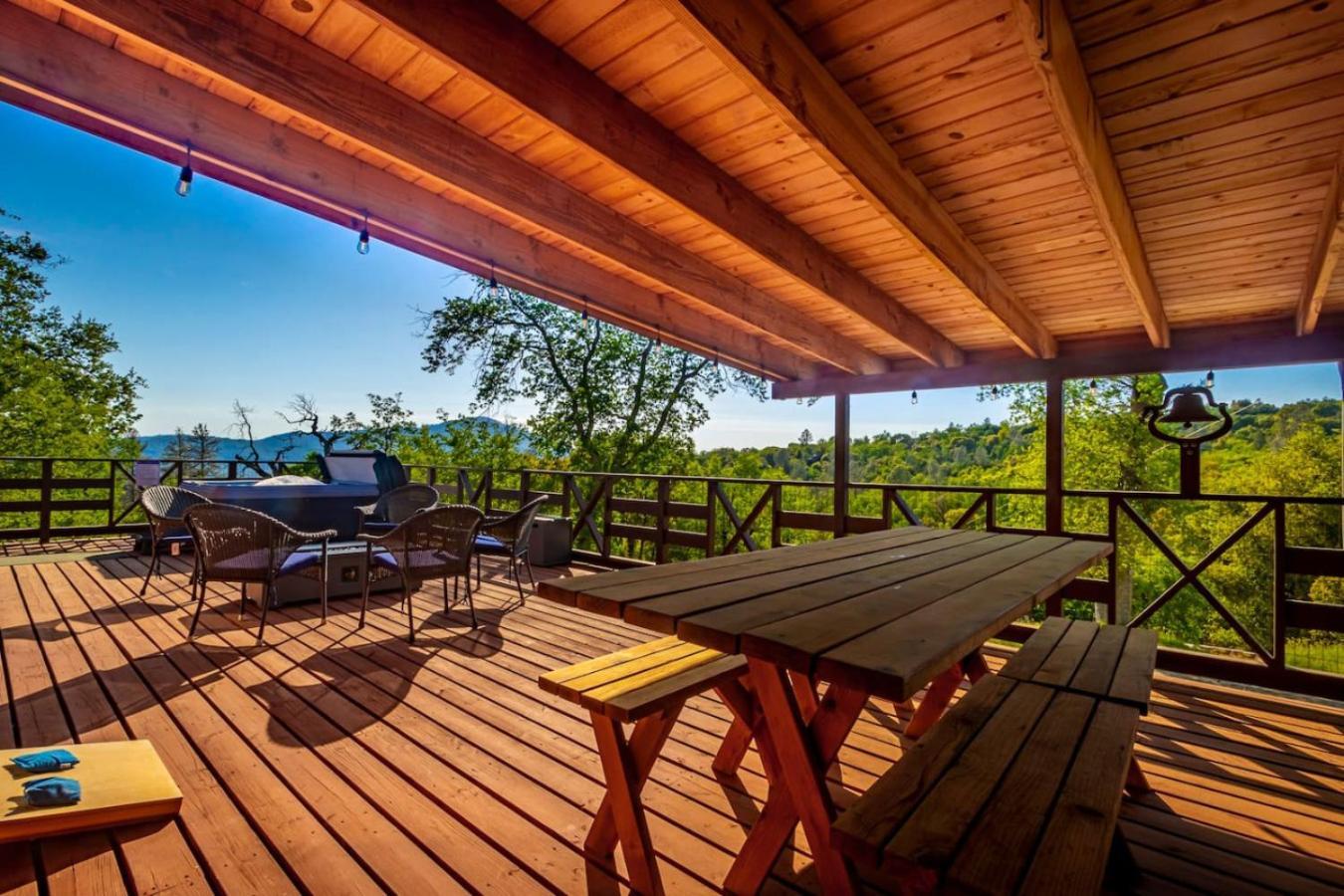 10-Acre Forest Villa, Single Floor, Hot Tub, Patio Oakhurst Exterior foto